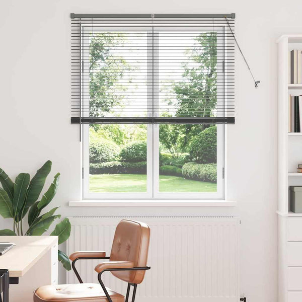 Venezia-verho Tummanharmaa 175 x 120 cm 25 mm Alumiini