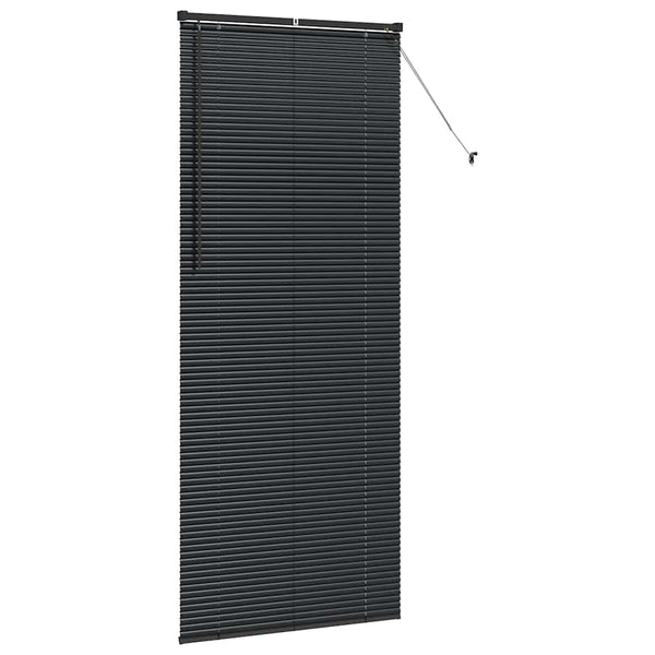 Venezia-verho Musta 220 x 95 cm 25 mm Alumiini