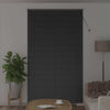 Venezia-verho Musta 220 x 130 cm 25 mm Alumiini