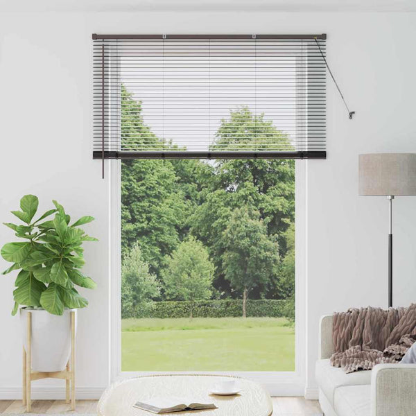 Venezia-verho Musta 220 x 145 cm 25 mm Alumiini