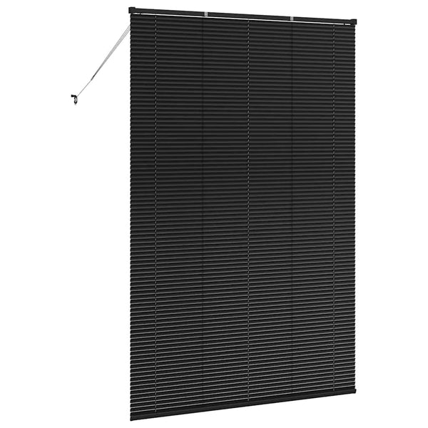 Venezia-verho Musta 220 x 145 cm 25 mm Alumiini