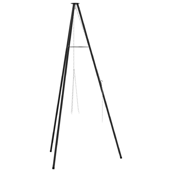 Nuotiotripodi Musta 92 x 92 x 191,5 cm Teräs
