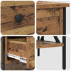 Vanha puu yöpöytä laatikon kanssa Vartuita 40x42x45cm (2 pcs)