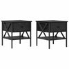 Yöpöytä laatikon kanssa 2 pcs Musta tammi 40 x 42 x 45 cm
