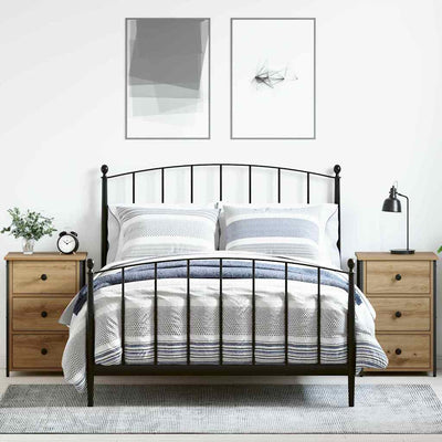 Yöpöytäkaappi laatikon kanssa 2 pcs artesaani tammi