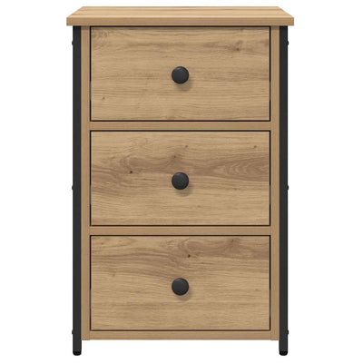 Yöpöytäkaappi laatikon kanssa 2 pcs artesaani tammi