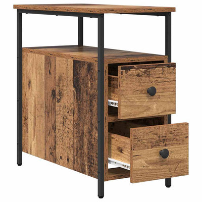 Yöpöytäkaappi Stoiciu 30x60x60cm (vanha puu, puinen)