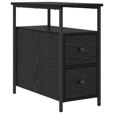 Yöpöytäkaappi Musta tammi 30 x 60 x 60 cm Tekninen puu