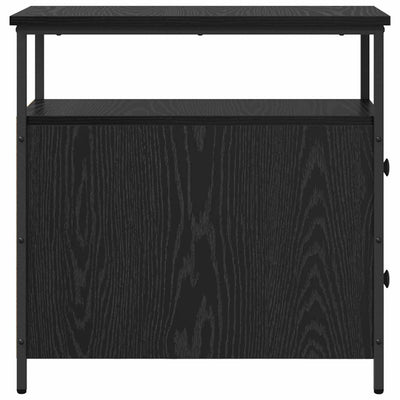 Yöpöytäkaappi Musta tammi 30 x 60 x 60 cm Tekninen puu