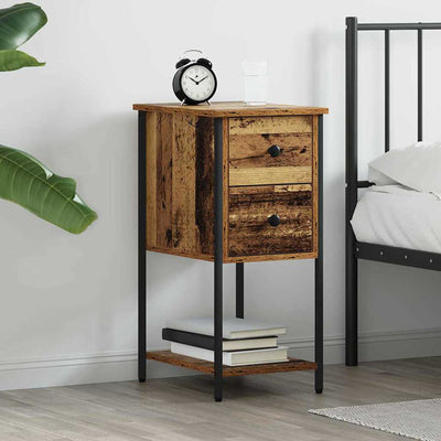 Yöpöytäkaappi Teodorel 32x42x70cm (vanha puu, puinen)