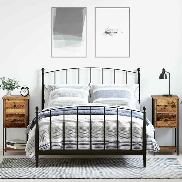 Yöpöytäkaappi 2 pcs Vanha puu 32 x 42 x 70 cm Tekninen puu