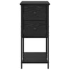 Yöpöytäkaappi 2 pcs Musta tammi 32 x 42 x 70 cm Tekninen puu