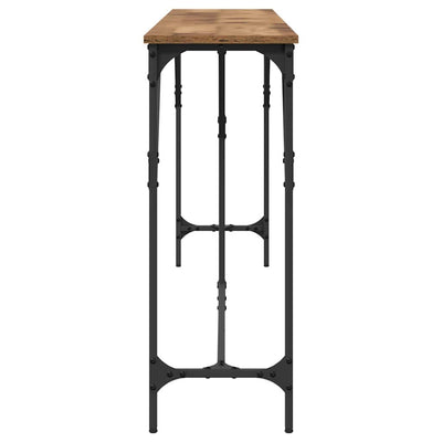 Vanha puu konsolipöytä Feth 200x29x75cm