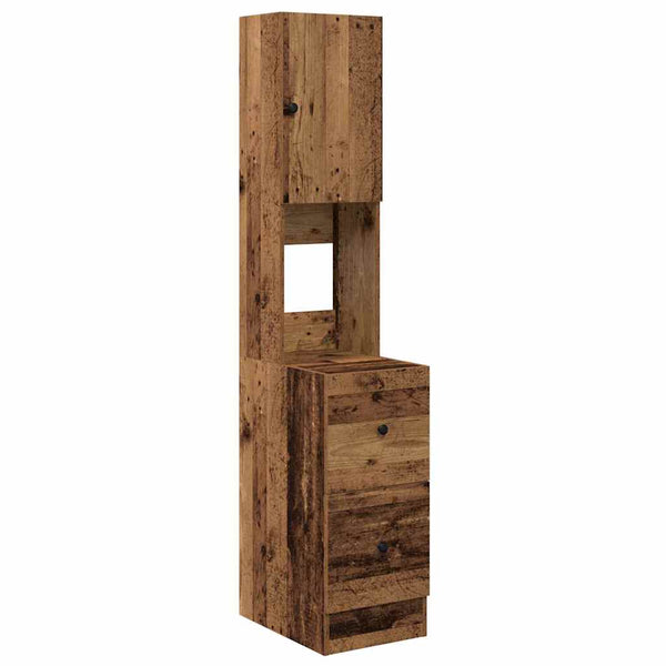 Keittiökaappi laatikon kanssa ovella Vanha puu 32 x 50 x 180 cm