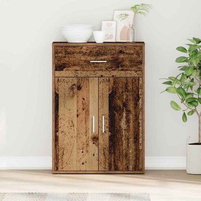 Sivupöytä Eliseiu 79x38x80cm (vanha puu, puinen)