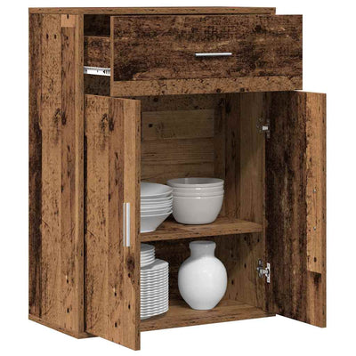 Sivupöytä Eliseiu 79x38x80cm (vanha puu, puinen)