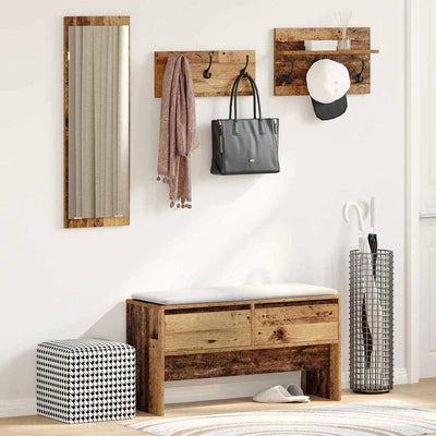 Eteiskalustesetti Vanha puu 90 x 31 x 46.5 cm Tekninen puu