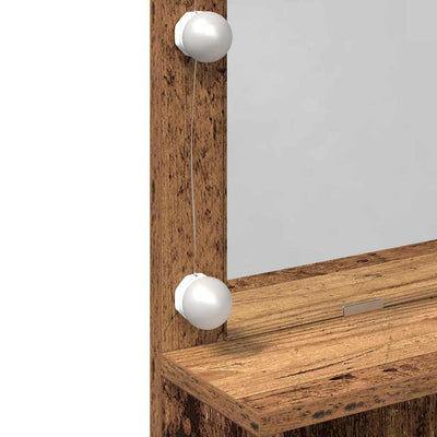 Vanha puu meikkipöytä hyllyllä Vocol 80x41x134.5cm (puinen)