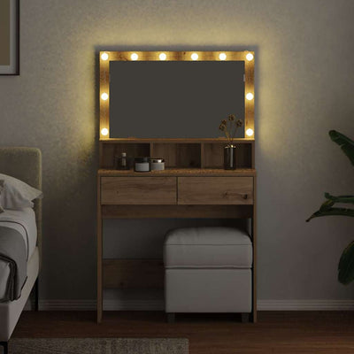 Artesaani tammi meikkipöytä Galaci 80x41x134.5cm (puinen)