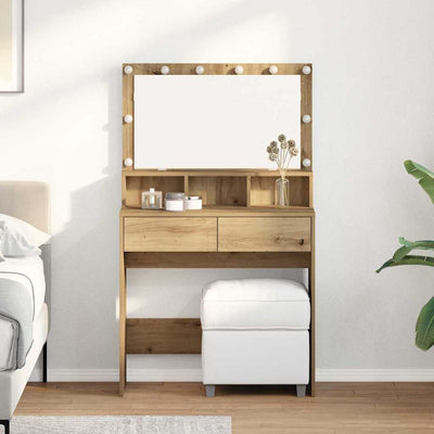 Artesaani tammi meikkipöytä Galaci 80x41x134.5cm (puinen)