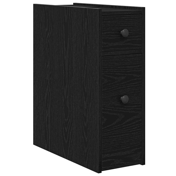 Kylpyhuonekaappi 21,5 x 50 x 60 cm Tekninen puu Musta tammi.
