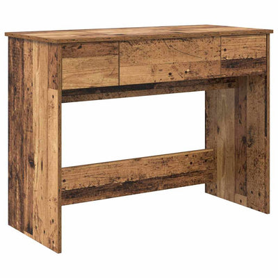 Meikkipöytä peilillä Vanha puu 100 x 45 x 76 cm Tekninen puu