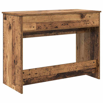 Meikkipöytä peilillä Vanha puu 100 x 45 x 76 cm Tekninen puu