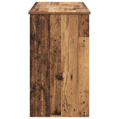 Meikkipöytä peilillä Vanha puu 100 x 45 x 76 cm Tekninen puu