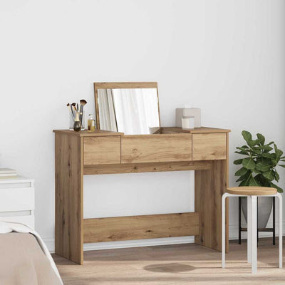 Meikkipöytä artesaani tammi 100 x 45 x 76 cm Tekninen puu