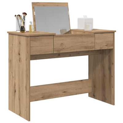 Meikkipöytä artesaani tammi 100 x 45 x 76 cm Tekninen puu