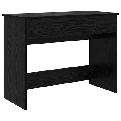 Meikkipöytä peilillä Musta tammi 100 x 45 x 76 cm Tekninen puu