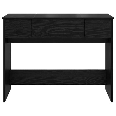 Meikkipöytä peilillä Musta tammi 100 x 45 x 76 cm Tekninen puu