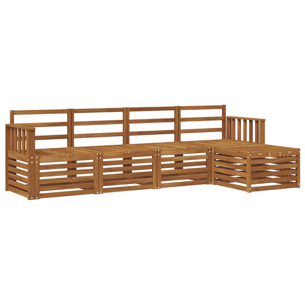 Ulkosohvakokoelma 5 kpl Luonnollinen
