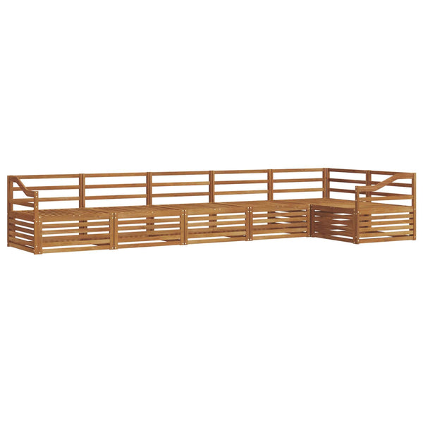 Ulkosohvakokoelma 6 kpl Luonnollinen