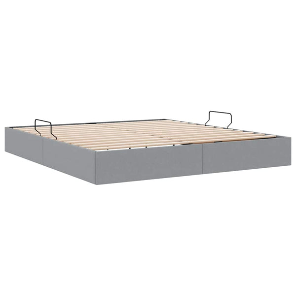 Säilytyssänky Vaaleanharmaa 6FT Super King Size Kangas