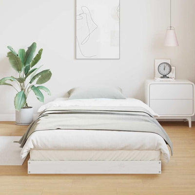 Lattiapunkka Valkoinen 100 x 210 cm Täysi Mänty