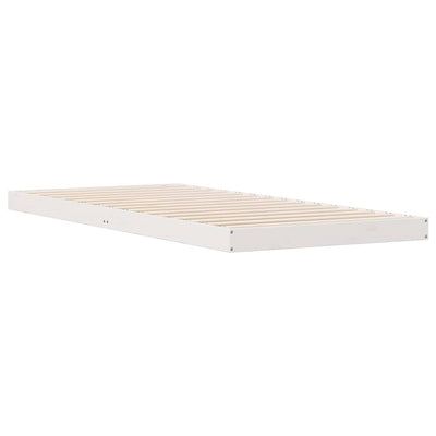 Lattiapunkka Valkoinen 100 x 210 cm Täysi Mänty