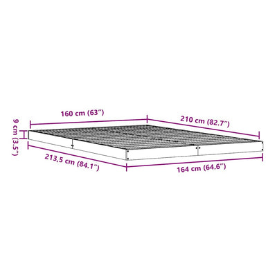Lattiapunkka luonnollinen Elianu 160x210cm (mänty)