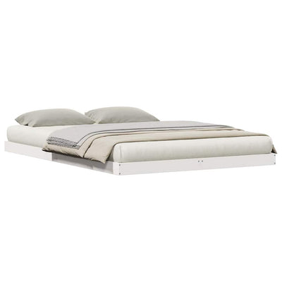 Valkoinen lattiapunkka Kerai 140x220cm (mänty)