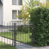 Puutarhaportti WOERDEN 1,25 m Lukittava Teräs Harmaa