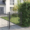 Puutarhaportti WOERDEN 1,25 m Lukittava Teräs Harmaa