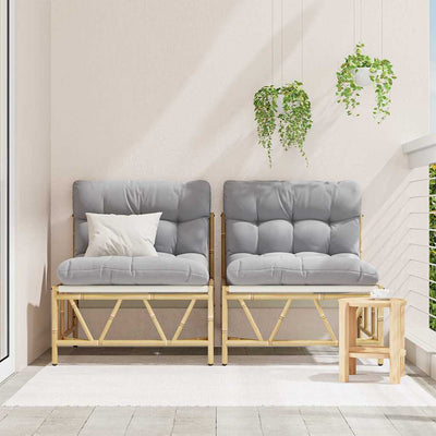 Vaaleanharmaa puutarhan tuoli Ginuela 75x75x71cm (2 pcs teräs)