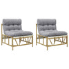 Vaaleanharmaa puutarhan tuoli Ginuela 75x75x71cm (2 pcs teräs)