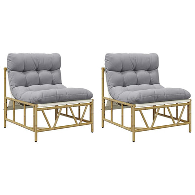 Vaaleanharmaa puutarhan tuoli Ginuela 75x75x71cm (2 pcs teräs)