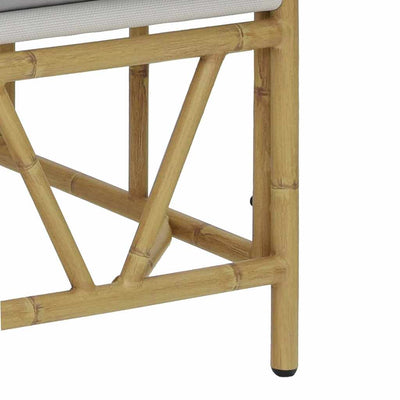 Vaaleanharmaa puutarhapenkki Suray 110x75x71cm (teräs)