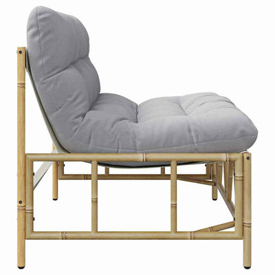 Vaaleanharmaa puutarhapenkki Suray 110x75x71cm (teräs)