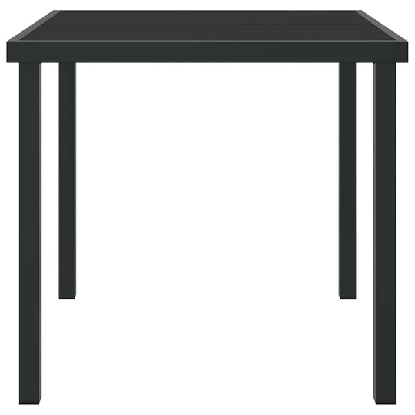 Puutarhapöytä Musta 80 x 80 x 73 cm Metalli