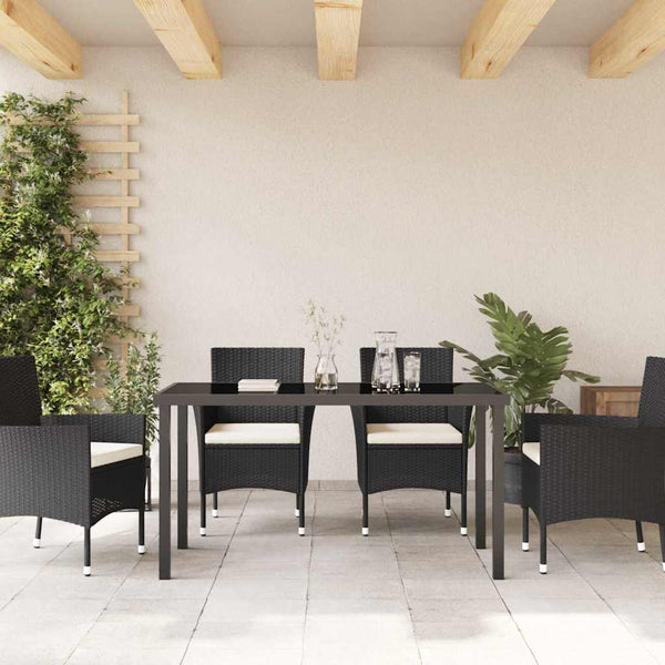 Puutarhapöytä Musta 140 x 70 x 73 cm Metalli
