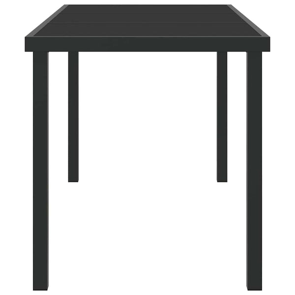 Puutarhapöytä Musta 140 x 70 x 73 cm Metalli