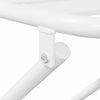 Bistro Set 3 osaa Teräksinen Valkoinen Puutarhaan
